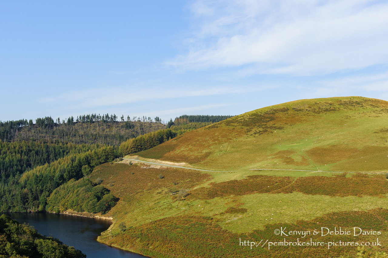 Llyn Brianne is an artificial resevoir which was completed in the early 70s by the Wimpey Construction to regulate the flow in the River Tywi.